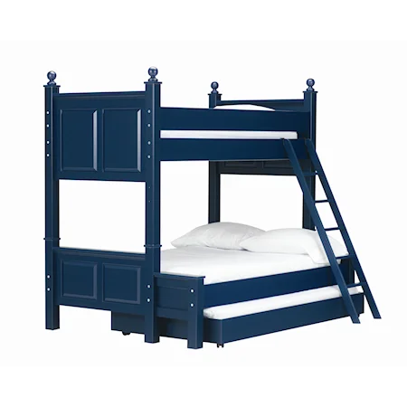 Twin Over Full Bunk Bed with Trundle Bed